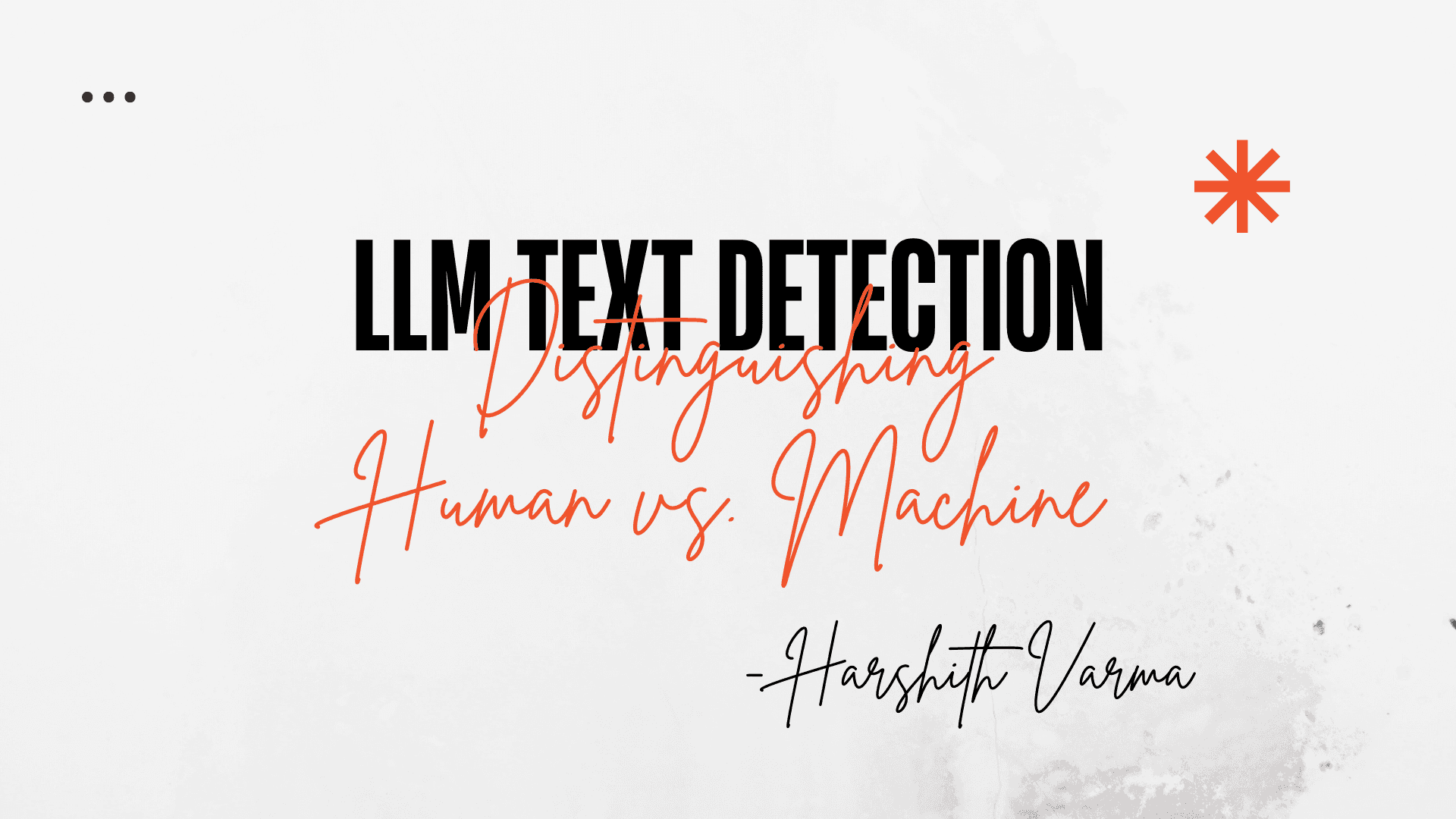 Screenshot of LLM Text Detection