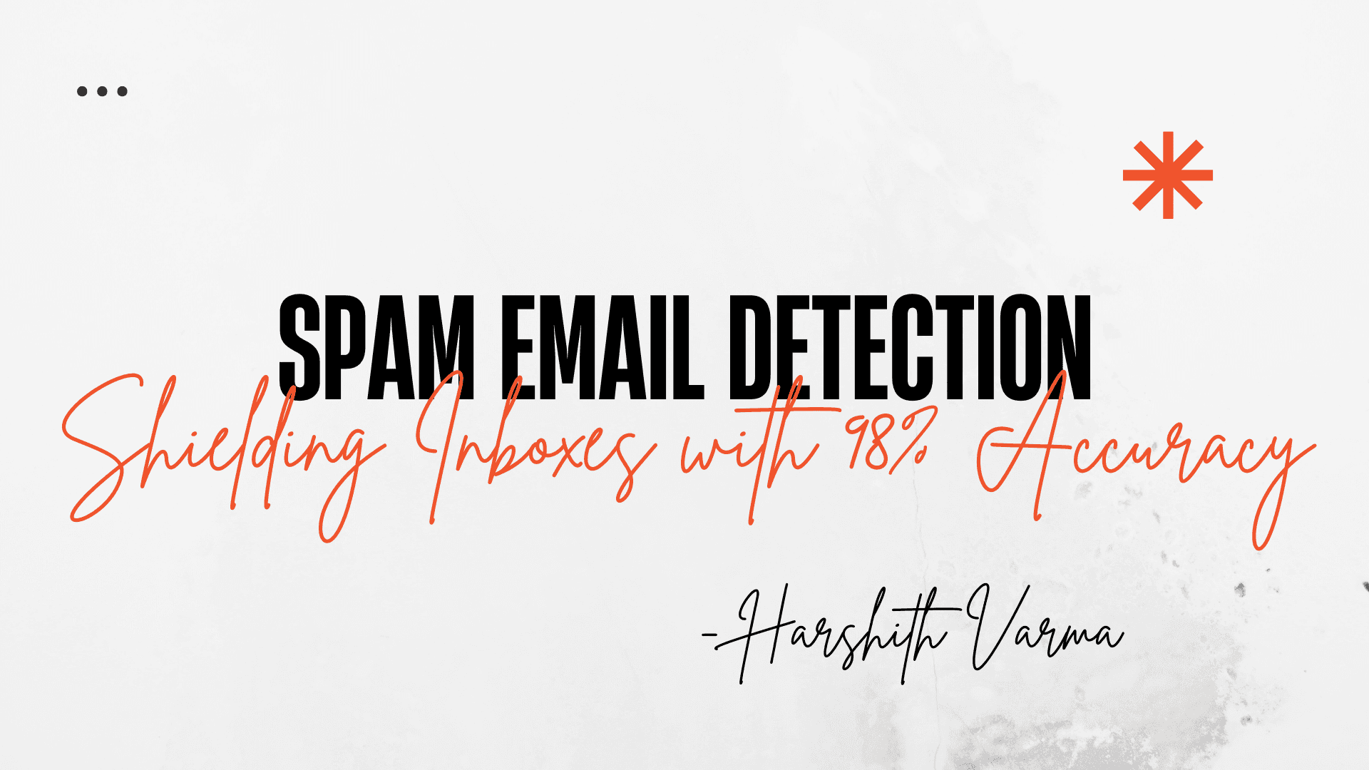 Screenshot of Spam Mail Classification