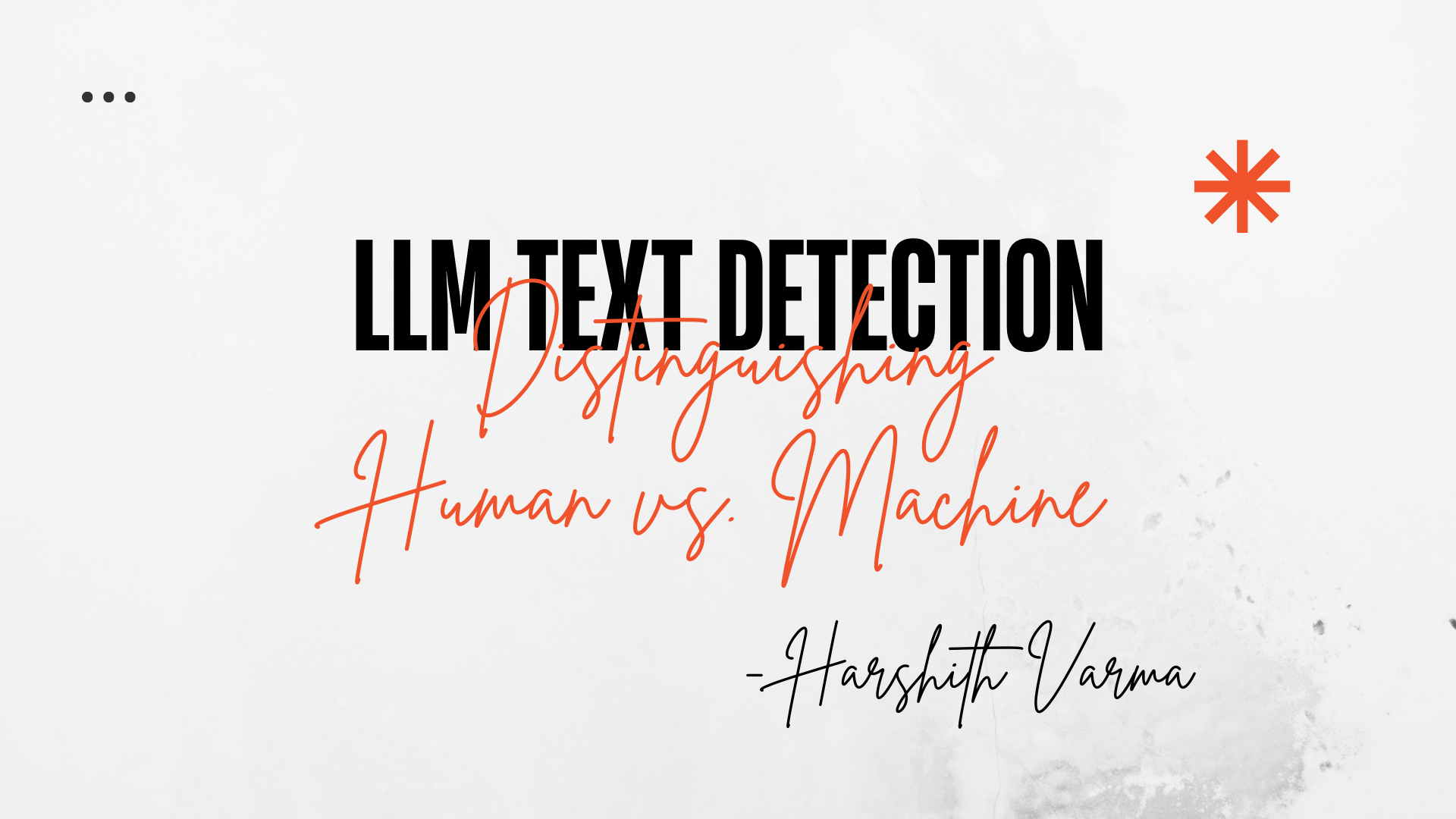 LLM Text Detection